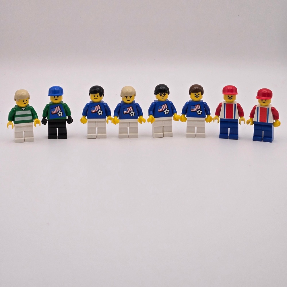LEGO 8pc USA World Cup Soccer Minifigure Lot Vintage 90s Sports Figures - Picture 5 of 9